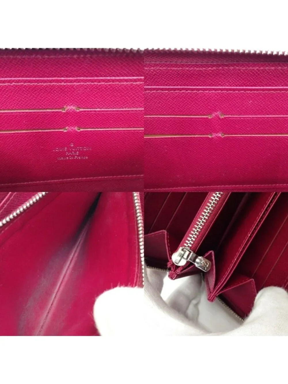 Louis Vuitton Epi Zippy Wallet Fuchsia Pink